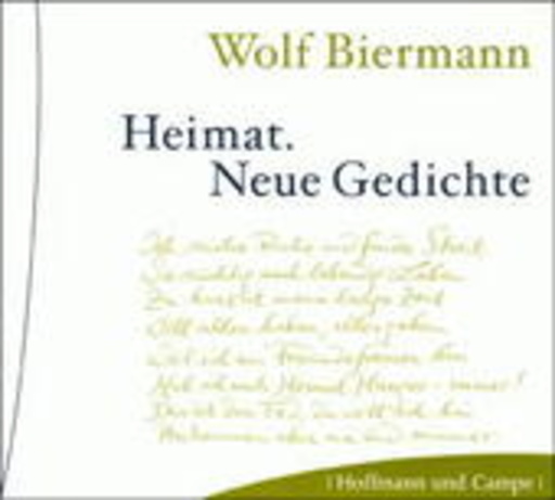 Wolf Biermann – Heimat. Neue Gedichte