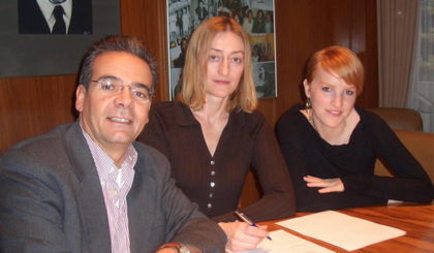Neue Partner (v.l.n.r.): Rolf Budde, Svetlana Tresk (Gigolo) und Juliane Hapke (Budde)