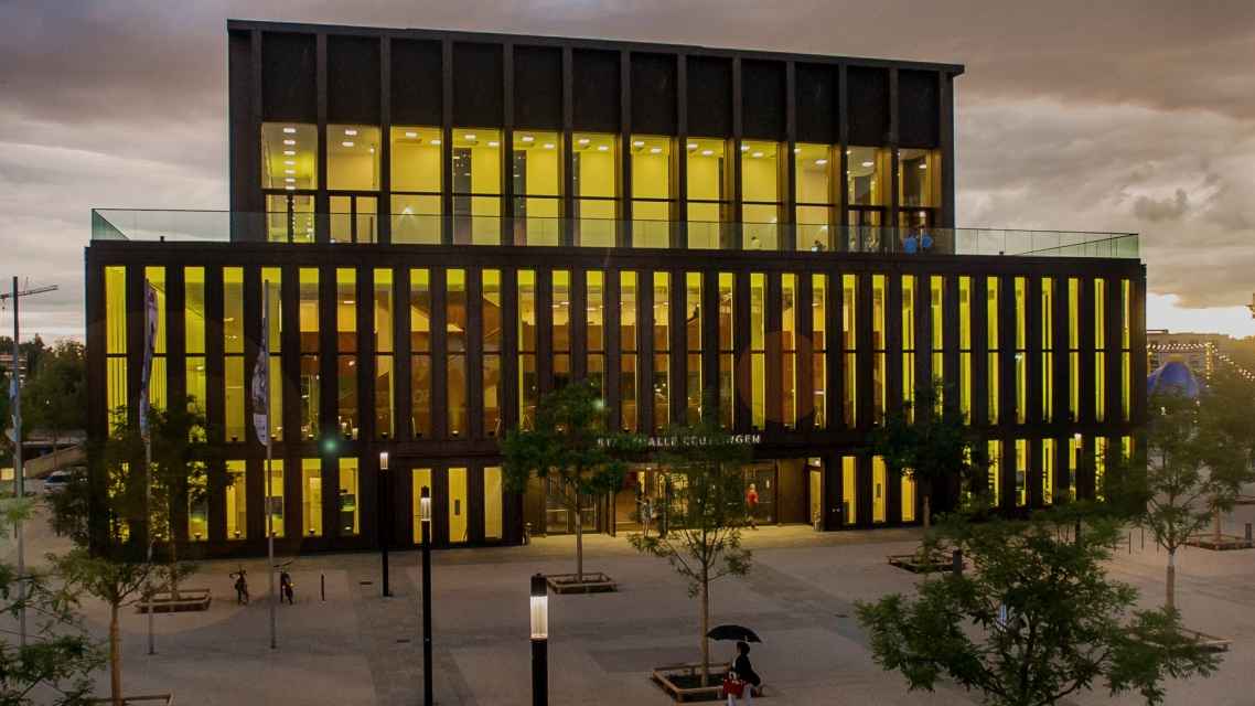 Erneut für ihre Nachhaltigkeit ausgezeichnet: die Stadthalle Reulingen.