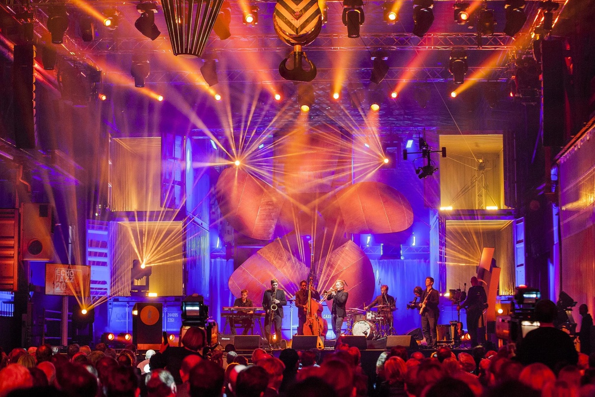 Industrial Chic beim Echo Jazz: 2015 fand die Preisverleihung in der Maschinenbauhalle auf dem Werftgelände von Blohm + Voss statt
