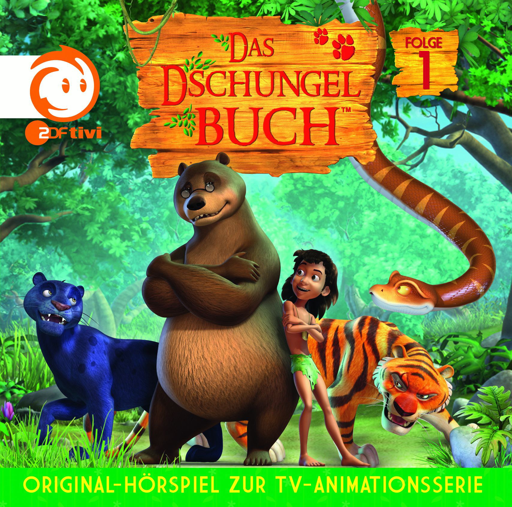 Diverse – Das Dschungelbuch - Mutig wie ein Wolf (1) - Original Hörspiel zur TV-Serie