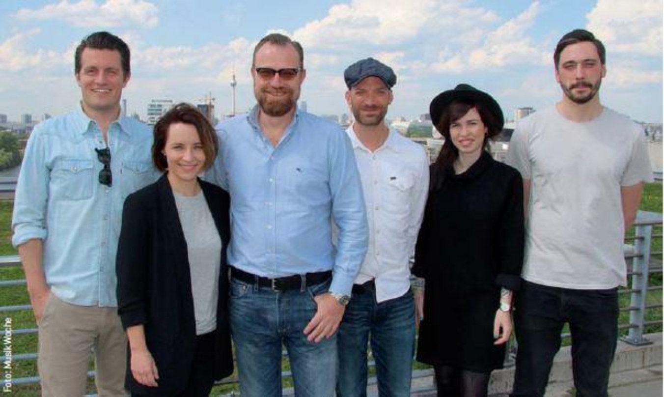 Bilden das Kreativteam bei Universal Music Publishing Germany (von links): Thomas Vidovic, Aleksandra Halas, Markus Wenzel, Ingo Heinzmann, Laura Kneip und Patrick Pitz