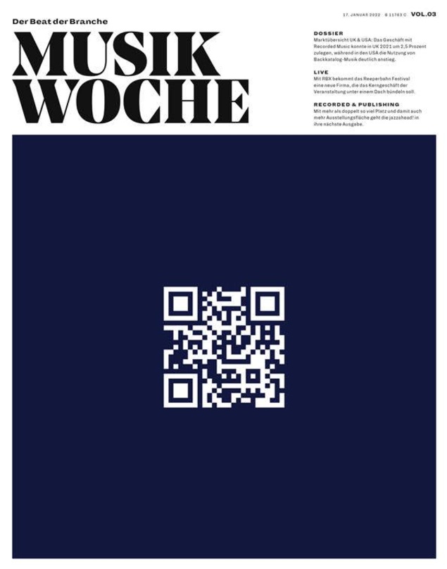 Die E-Paper-Ausgabe von MusikWoche Vol. 03 2022