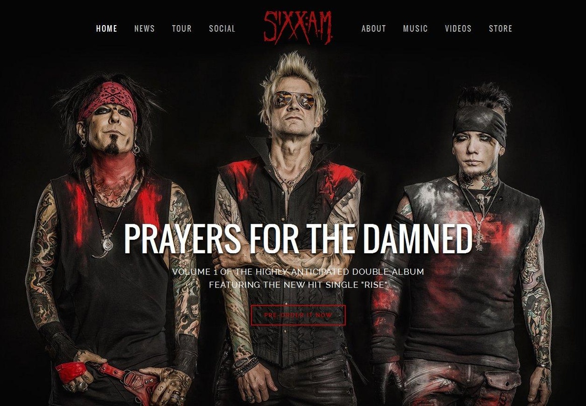 Verknüpfen die Promotionarbeit für ihr am 29. April zur Veröffentlichung anstehendes Album mit einer Breitseite gegen YouTube: Nikki Sixx (links) und seine Formation Sixx:AM