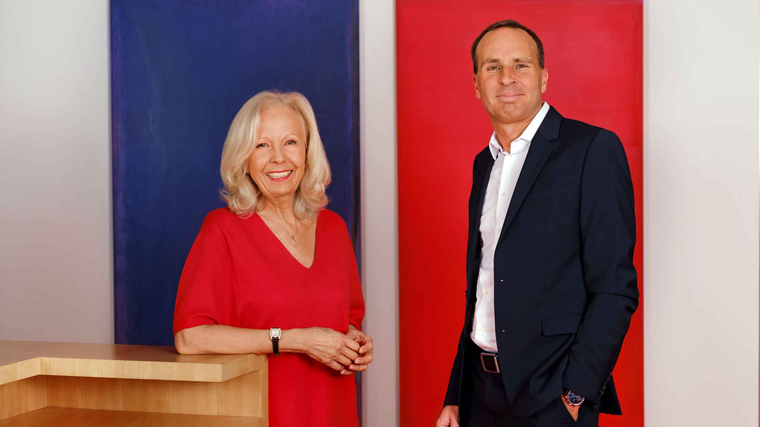 Konnten den Umsatz vom KulturHaus und Gesamtkonzern steigern: Catherine von Fürstenberg-Dussmann (Vorsitzende des Stiftungsrats) und Wolf-Dieter Adlhoch (Vorsitzender des Vorstands Dussman...