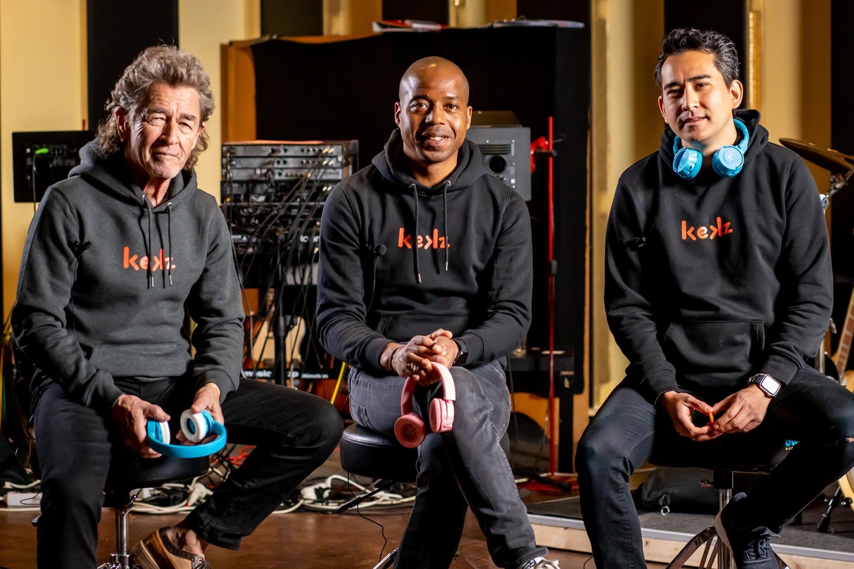 Bringen ihr Produkt in den Vorverkauf (von links): Peter Maffay, Carl Taylor und Adin Mumma (beide Kekz)