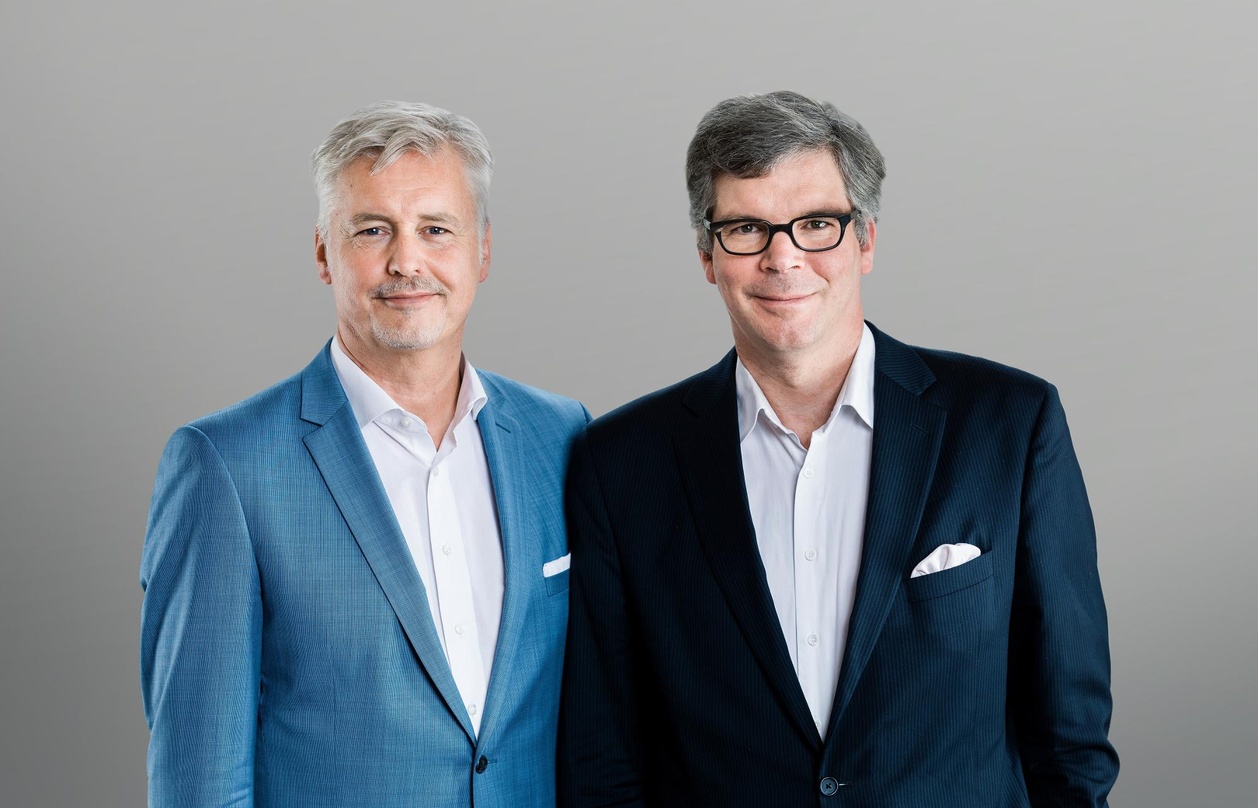 Rechnen im Zuge der Corona-Krise im schlechtesten Fall mit Einschnitten von bis zu 50 Prozent der regulären Einnahmen: die GVL-Geschäftsführer Guido Evers und Tilo Gerlach