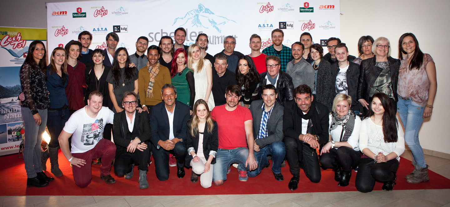 Verbrachten ein Wochenende in den Tiroler Alpen: die Teilnehmer des Schedler Music Summit