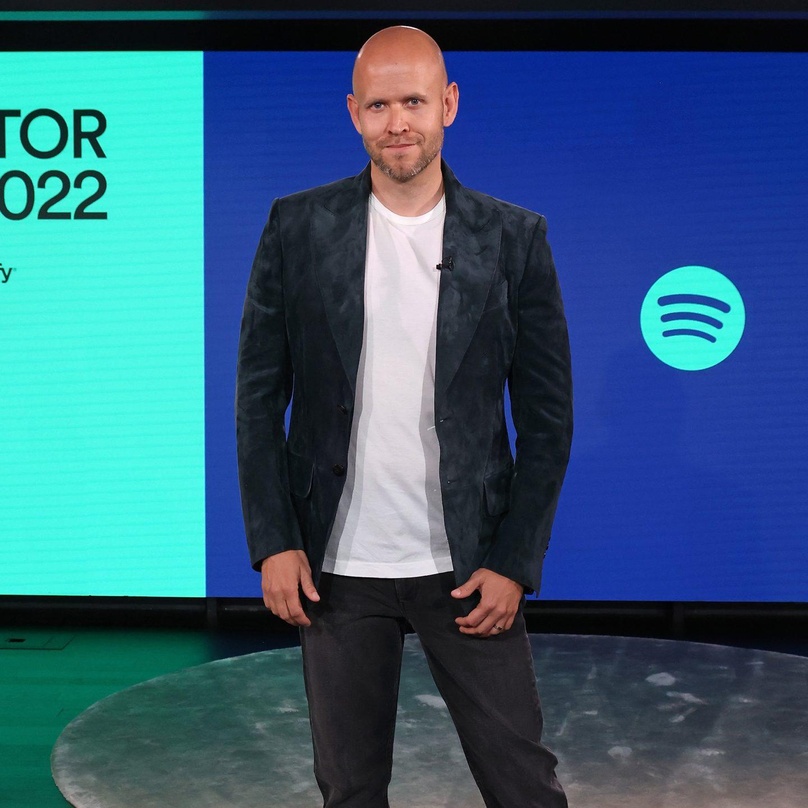 Bei der Präsentation in New York: Spotify-CEO Daniel Ek