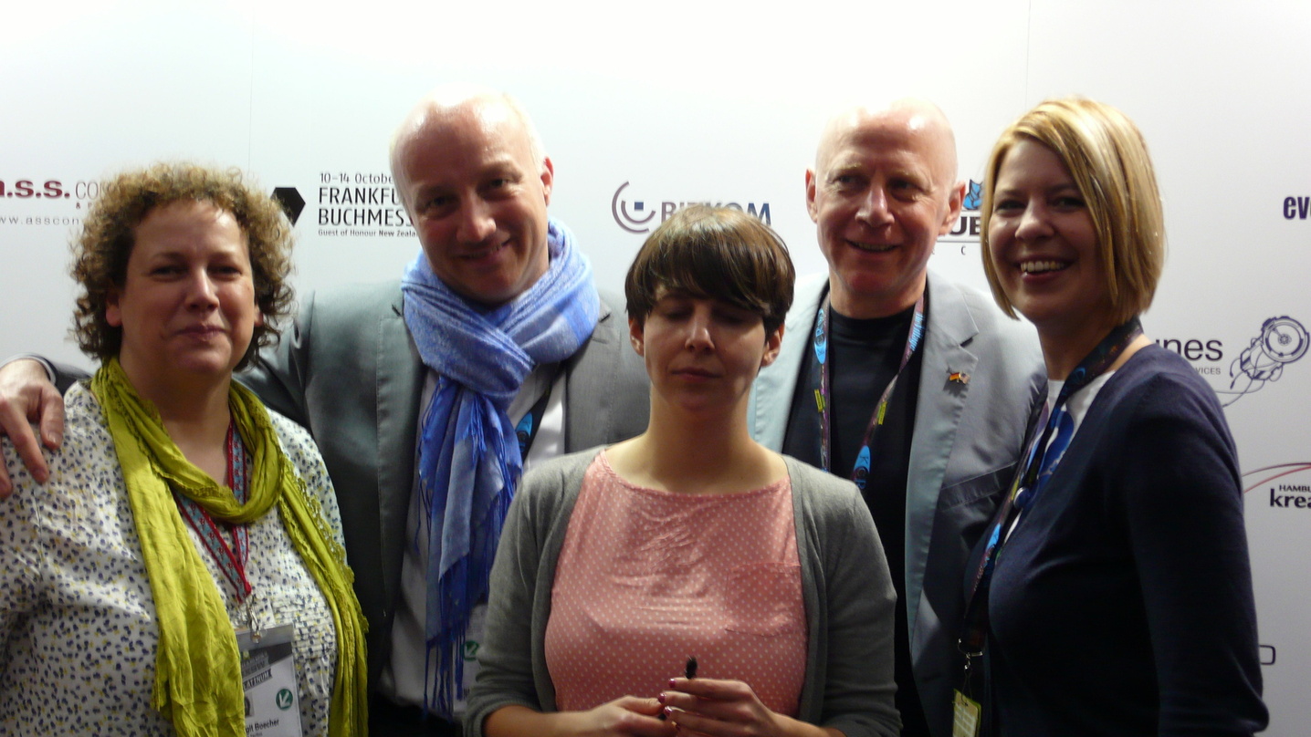 Beim SXSW-Branchentreff in Austin (v.l.n.r.): Birgit Böcher (DMV), Oliver Mahrdt (German Films), Katja Hermes (Initiative Musik), Mike Heisel (Initiative Musik) und Desiree Handke (GEMA)