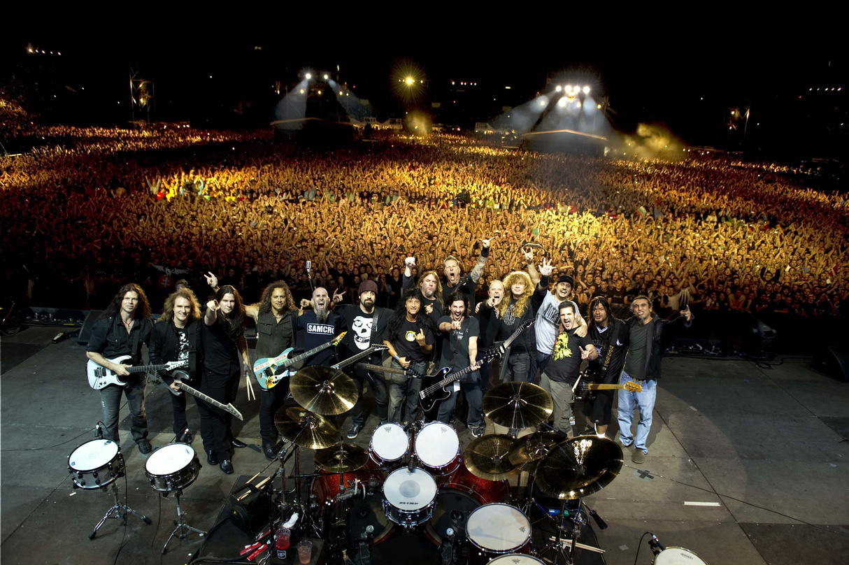 Ein Traum für viele Headbanger: die Big 4 des Thrash Metal vereint auf einer Bühne