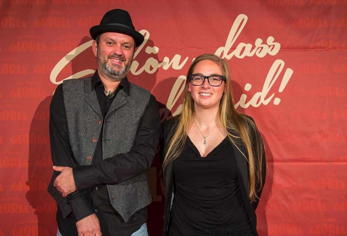 Von Anfang an mit dabei: Frank »Steini« Steinert mit Nina Trinius (Project Manager Supersteini & General Manager FSM Plakat)