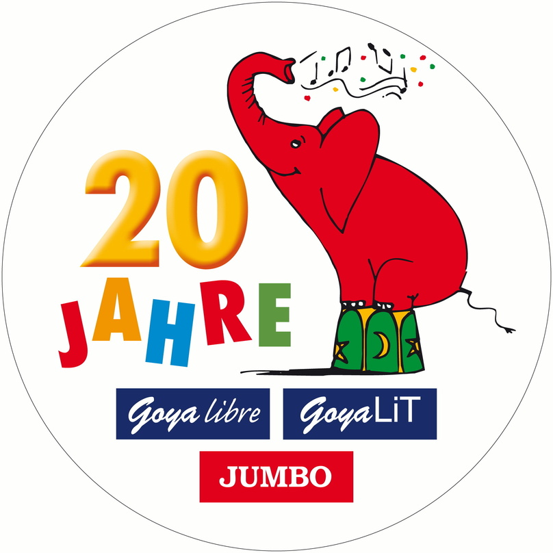 Jubiläums-Logo: 20 Jahre Jumbo Verlag