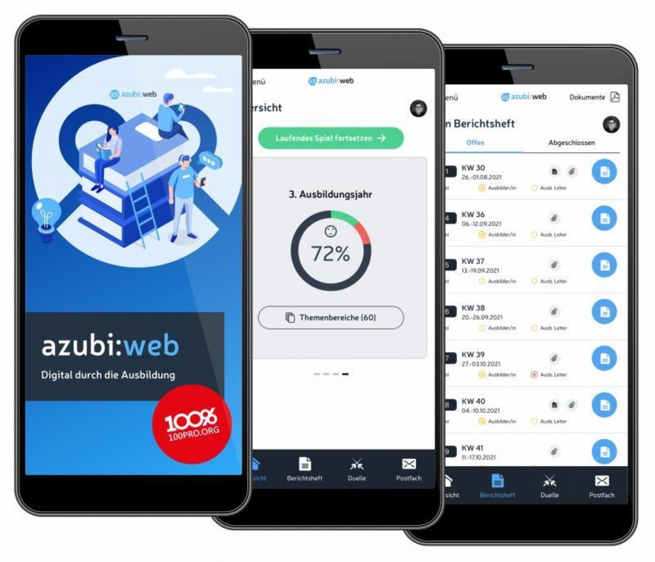 Wollen digital Lehrinhalte für die Livebranche vermitteln: 100Pro und azubi:web
