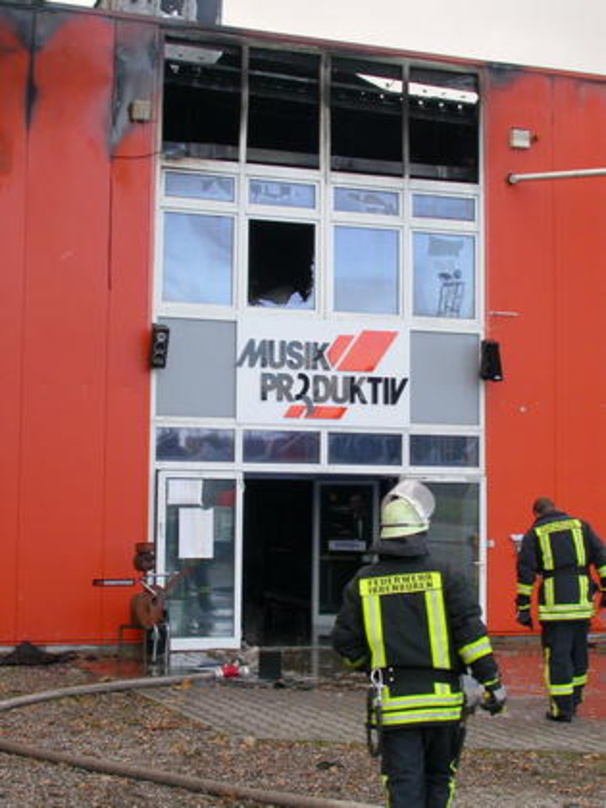 Veranstaltet Hausmesse trotz Brand: Das Musikhaus Musik Produktiv