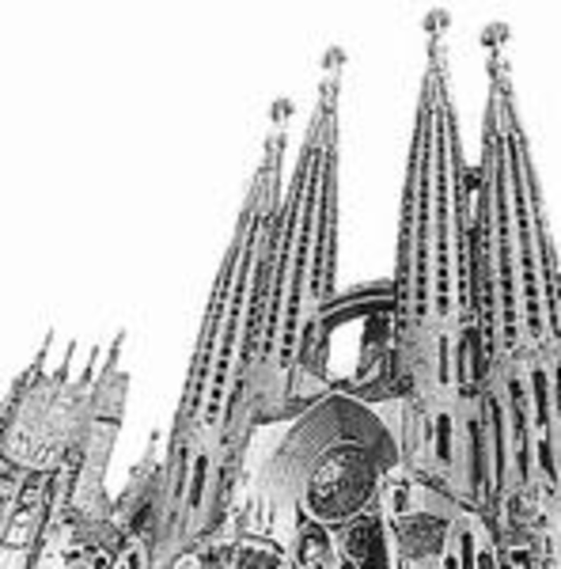 Kulisse für die MTV Europe Music Awards 2002: Gaudís "Sagrada Familia"