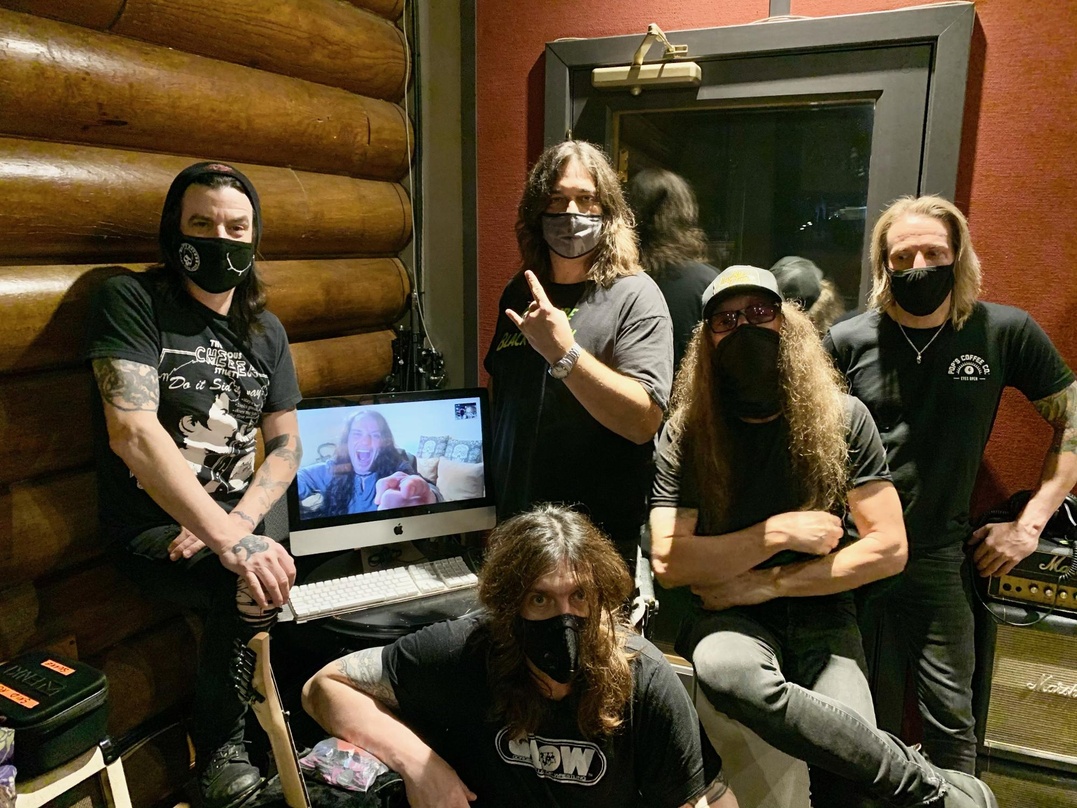 Schon im Studio, um das erste Albuim für earMusic aufzunehmen: Skid Row
