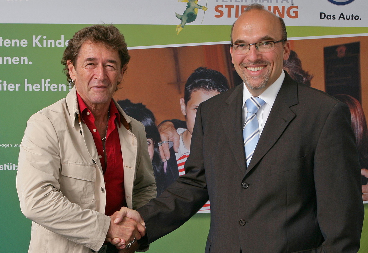 langjährige Kooperationspartner: Peter Maffay (l.) und VW-Vorstand Christian Klingler