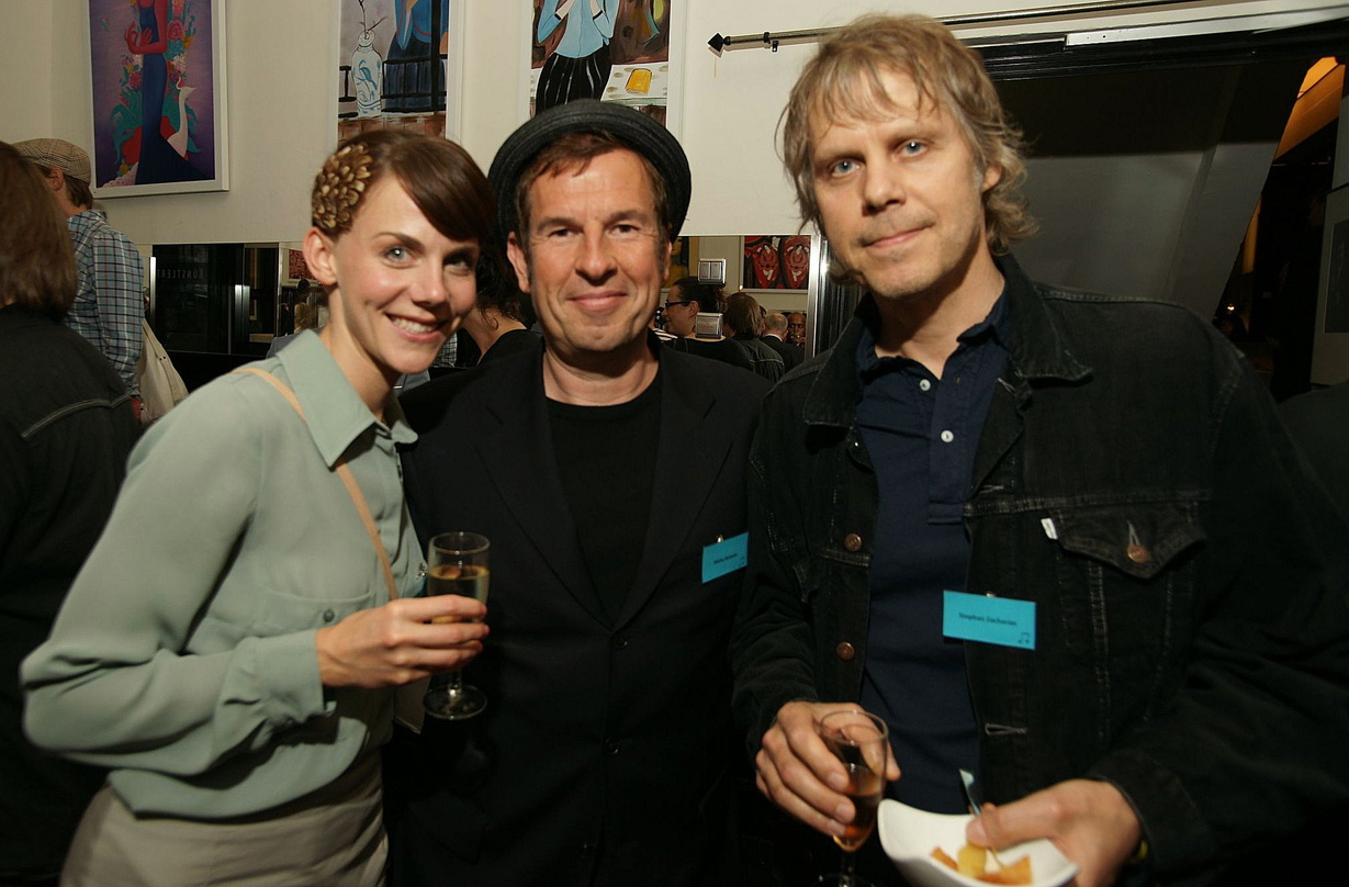 Trafen sich beim neunten Hanse Rendezvous (v.l.n.r.): die Sängerin Anna Depenbusch, der Musiker Michy Reincke und der Filmmusikkomponist Stephan Zacharias