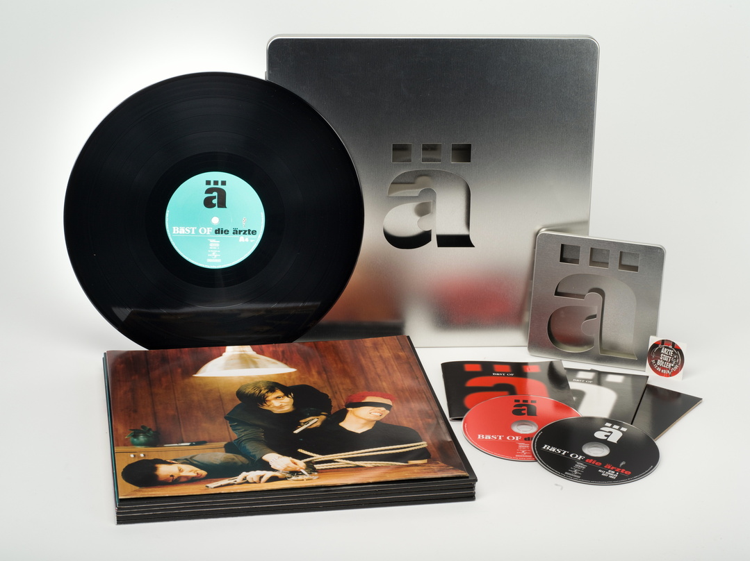 Ein Produkt aus dem Hause optimal: das "Best Of" der Ärzte inklusive Vinylplatte