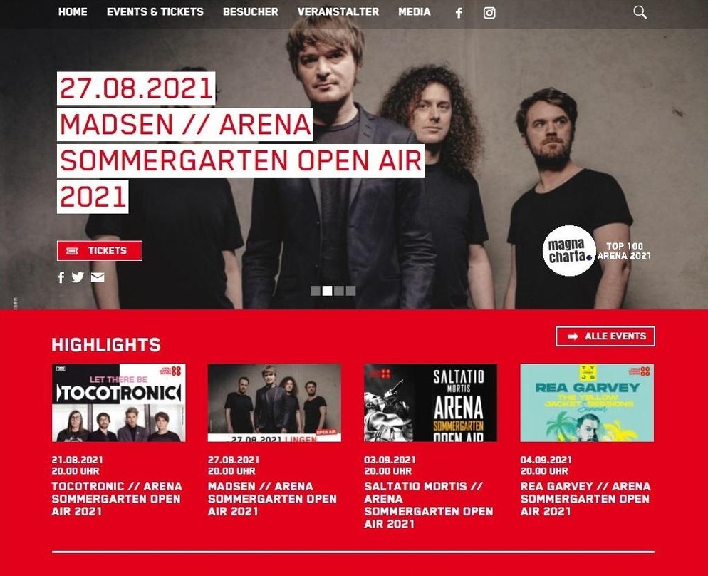 Plant einen Arena Sommer Garten: die EmslandArena