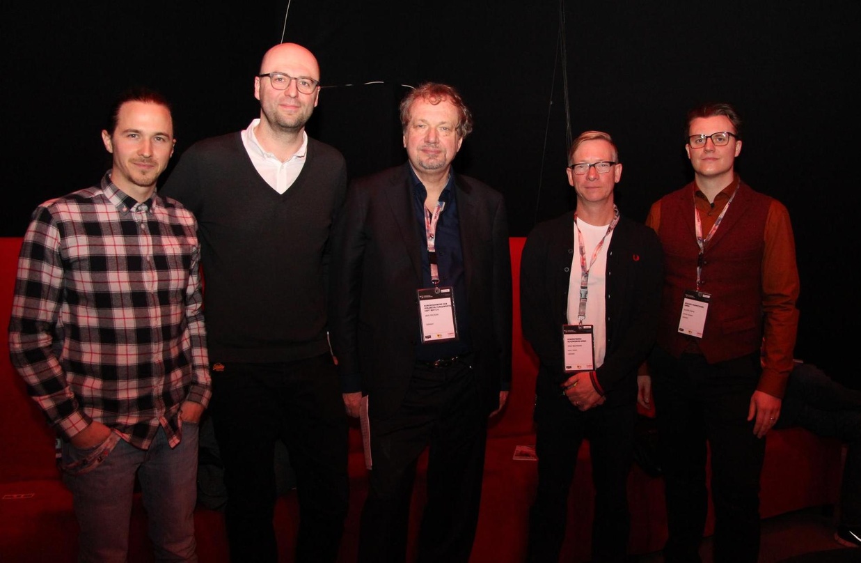 Diskutierten (von links): Philipp Jacob-Pahl (Landstreicher Booking), Christian Gerlach (Neuland Concerts), Jens Michow (bdv), Ingo Beckmann (Konzertbüro Schoneberg) und Oliver Hoppe (Wiza...