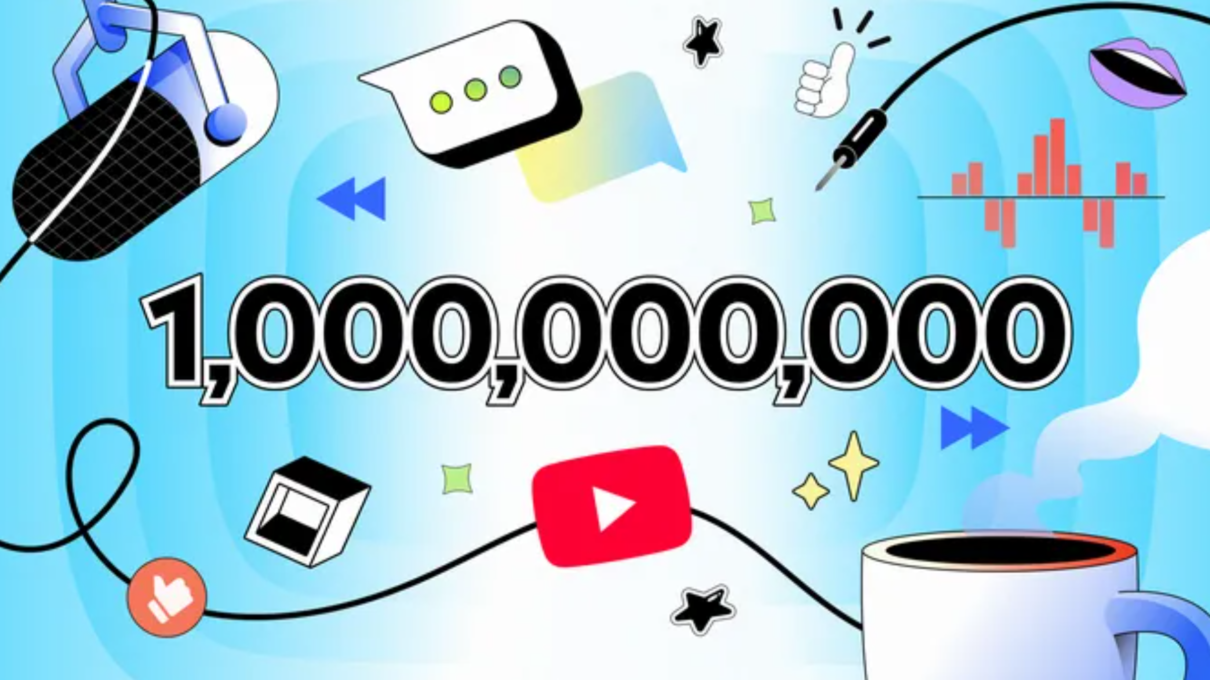Eine Milliarde: Podcasts auf YouTube erfreuen sich laut der Google-Tochter großer Beliebtheit.