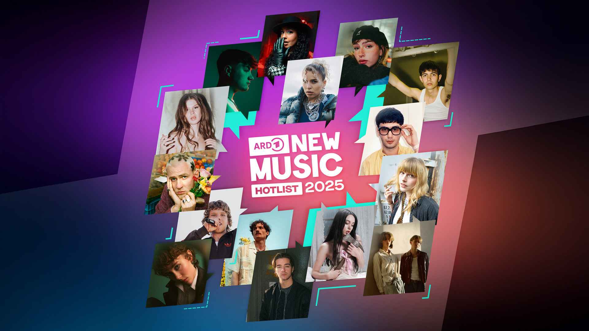 Ihnen wird vom ÖRR eine erfolgreiche musikalische Zukunft attestiert: Die Künstler:innen der "New Music 2025 Hotlist".