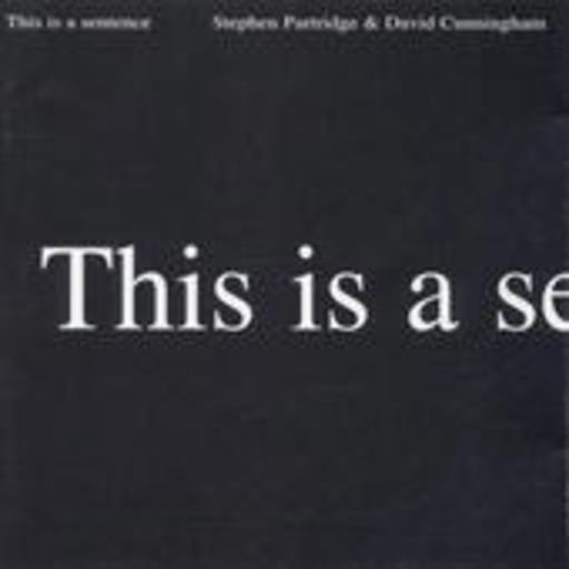 David Cunningham & Stephen Partridge – This Is A Sentence