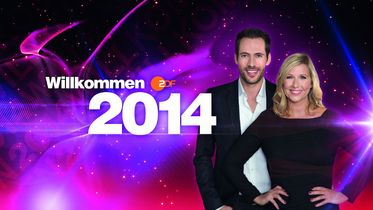 Ihre Show vorm Brandenburger Tor wollten zum Jahreswechsel am meisten Zuschauer sehen: Die ZDF-Moderatoren Andrea Kiewel und Alexander Mazzer