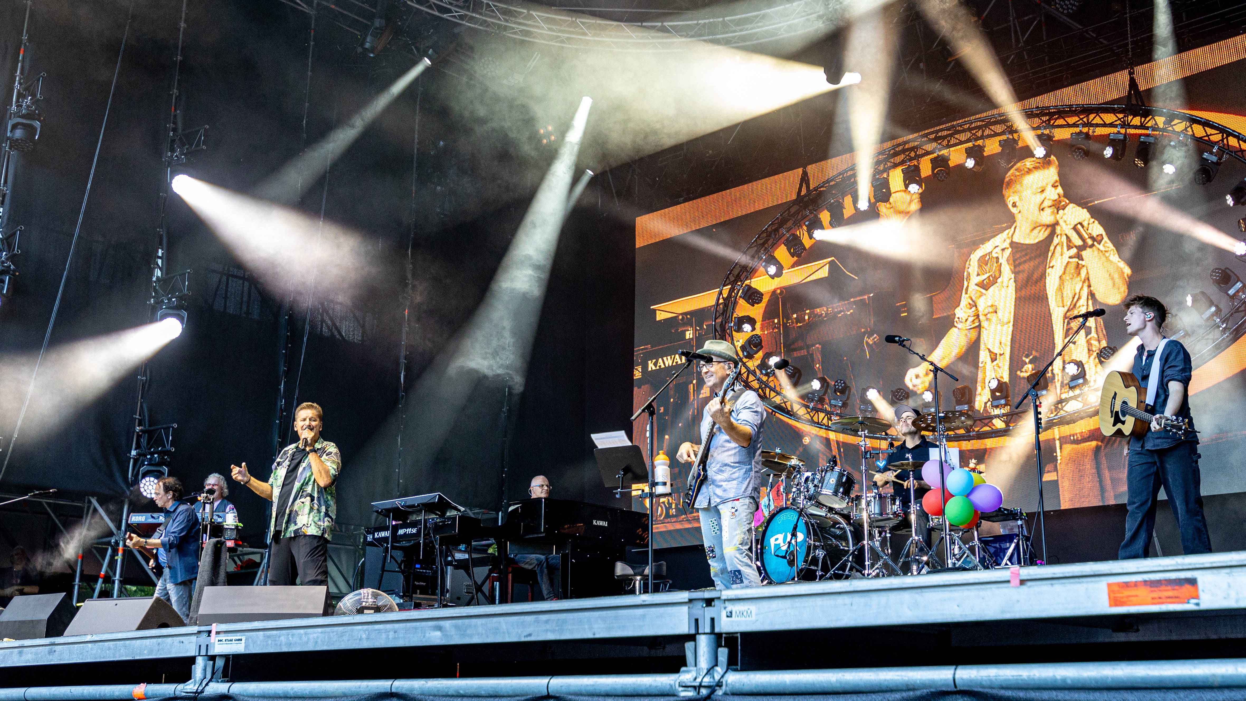 Auch mit ihrer Open-Air-Tour erfolgreich: Pur, hier beim Konzert beim Kunst!Rasen in Bonn am 9. August 2024.