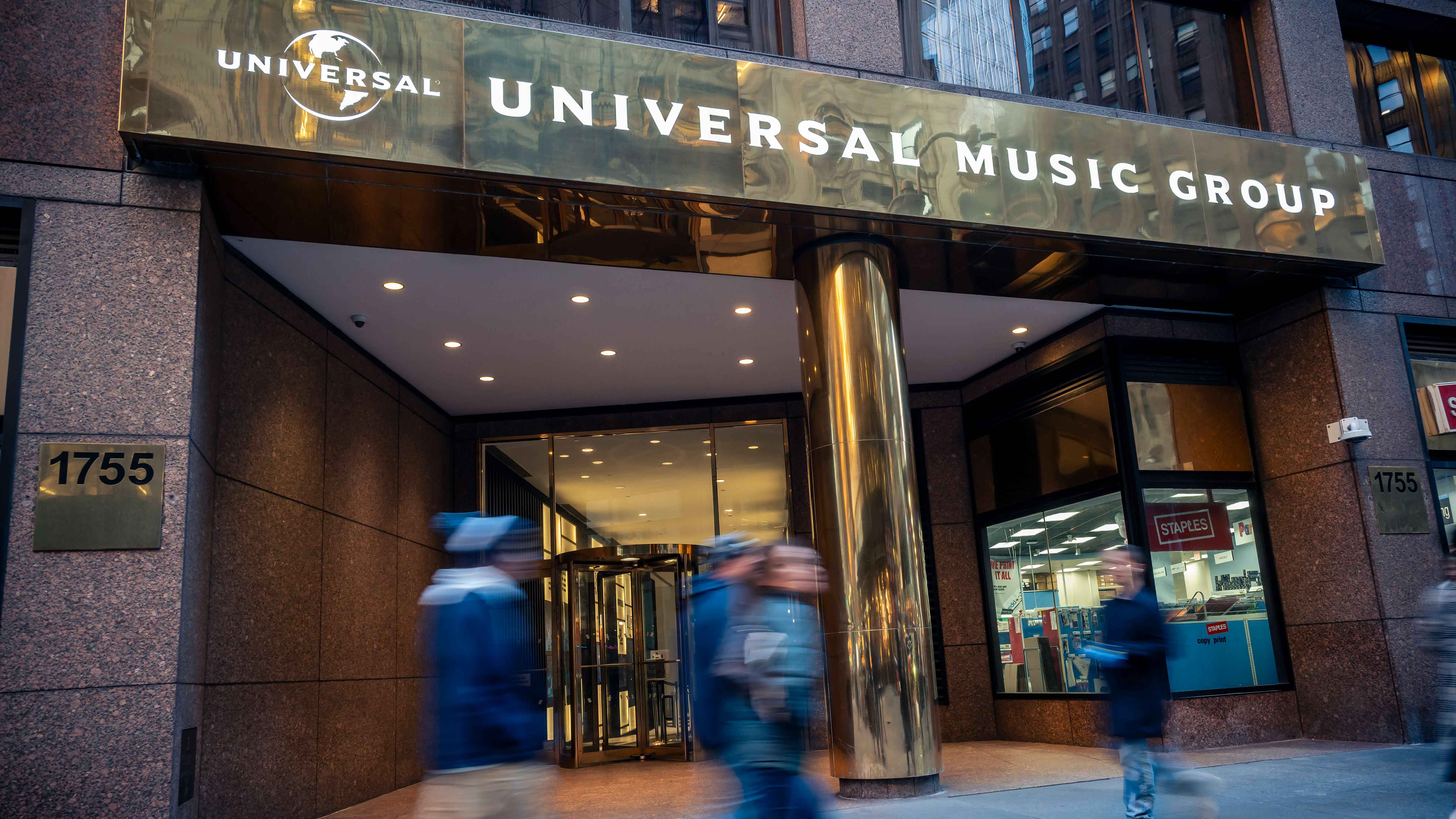 Klagt gemeinsam mit Concord gegen den Modehändler Quince: die Universal Music Group, hier abgebildet mit dem New Yorker Büro.