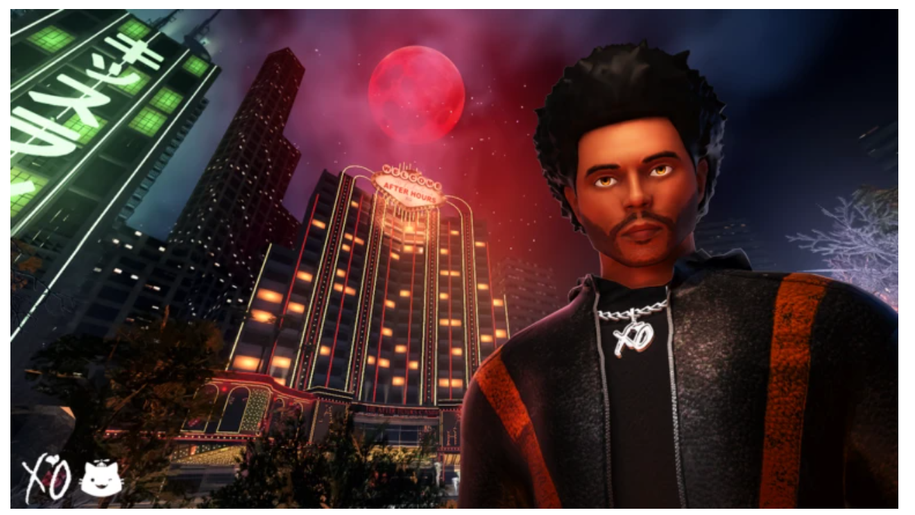 Verkauft via Roblox: The Weeknd.