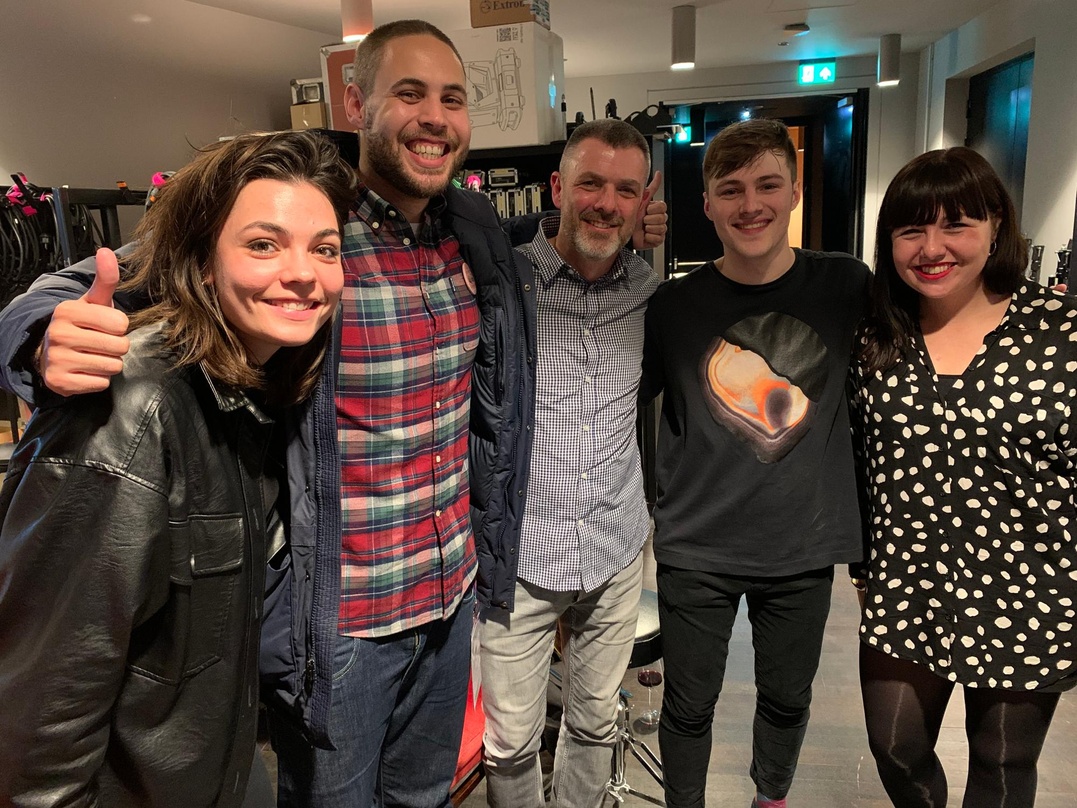 Trafen sich im Forum Groningen (von links): Lisanne Krouwels (Armada Music), Leo O'Brien (PPL), Gareth Davies (Kontor Records), Tom Gregory und Justine Servais (Armada Music)
