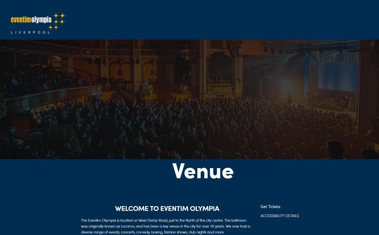 Ab sofort unter neuem Namen: die bisher als Liverpool Olympia Spielstätte firmiert nun ab sofort als Eventim Olympia