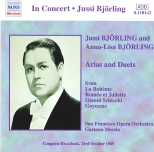 Gaetano Merola/San Francisco Orchestra – Arias And Duets (Historische Aufnahme 1949)
