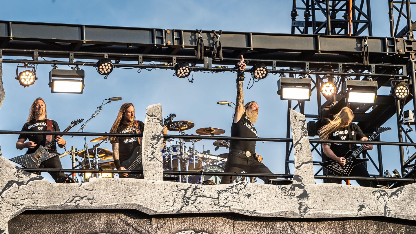 Steigen auf eins ein: Amon Amarth, hier bei ihrem Wacken-Auftritt 2022