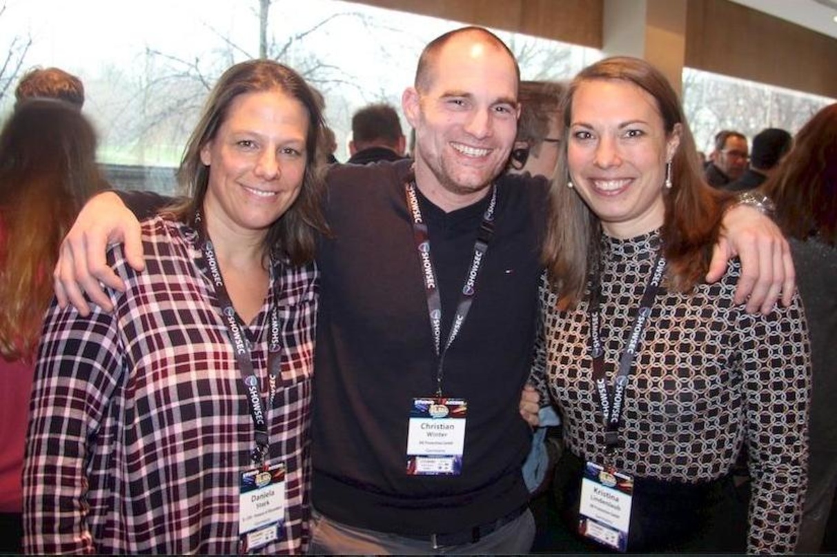 Haben sich auf die ILMC gewagt (von links): Daniela Stork (D.Live), Christian Winter und Kristina Lindenlaub (beide BB Promotion)