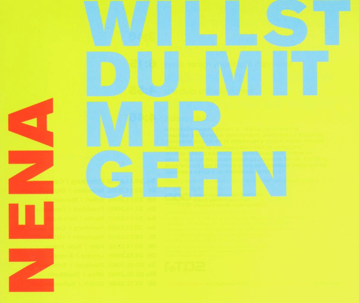 Nena – Willst du mit mir gehn