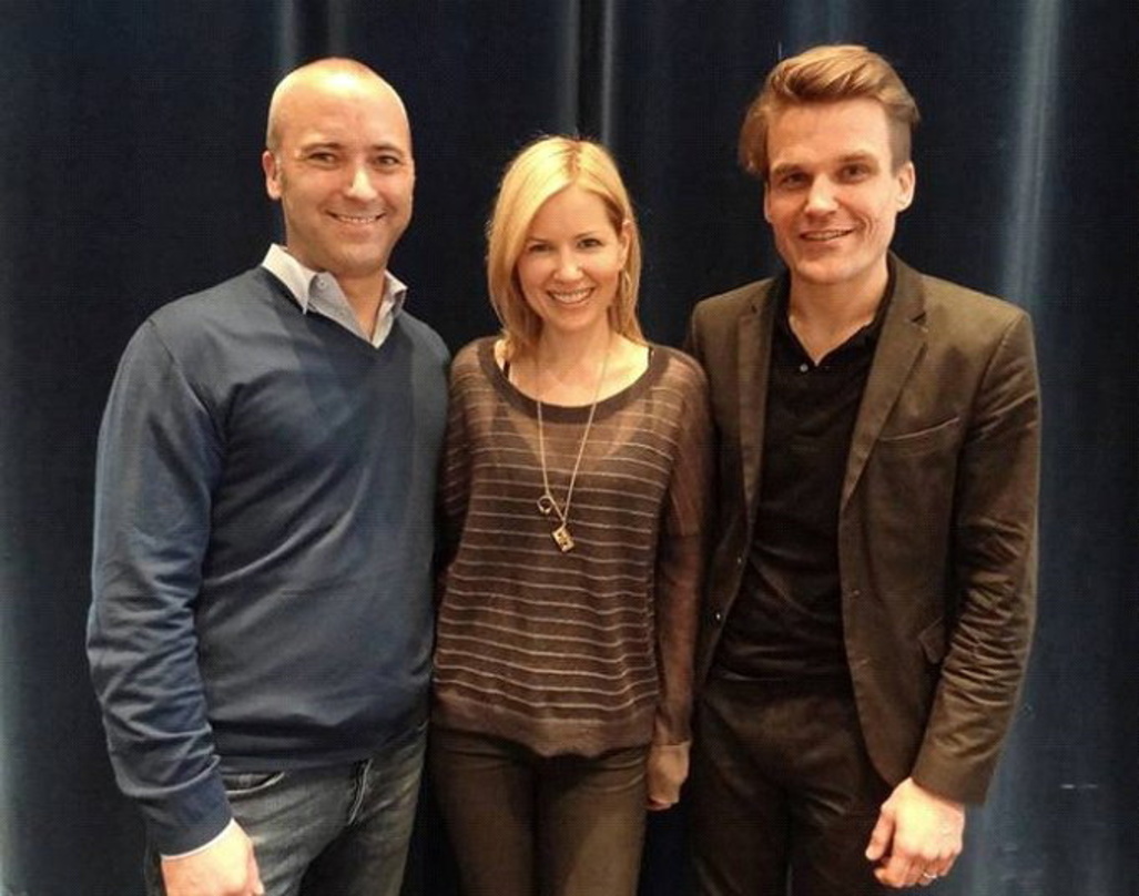 Hoffnungsfroh fürs neue Album (von links): Stefan Goebel (Senior Vice President Sony Music International GSA), Dido und Sony-Music-Chef Philip Ginthör
