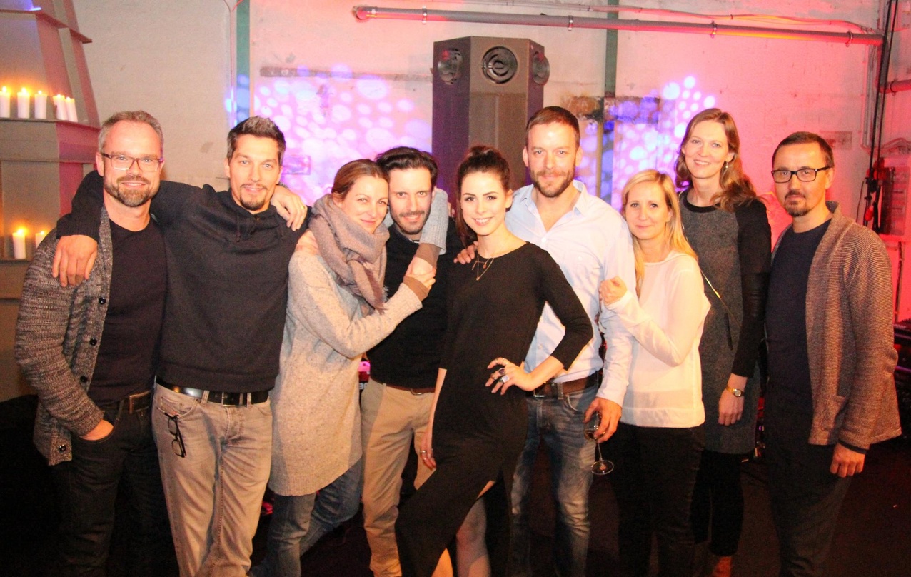 Freuten sich über einen gelungenen Abend (von links): Dirk Schömbs (Director Radio Promotion PIL & VEC), Frank Engel (Senior Director Marketing/Labelhead PIL), Steffi Weber (Management), M...