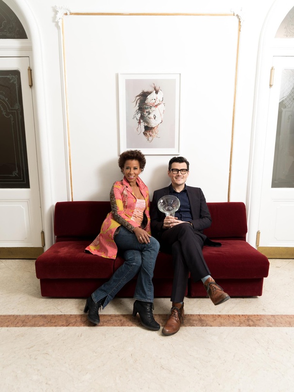 Moderieren den 16. Amadeus: Arabella Kiesbauer und Manuel Rubey