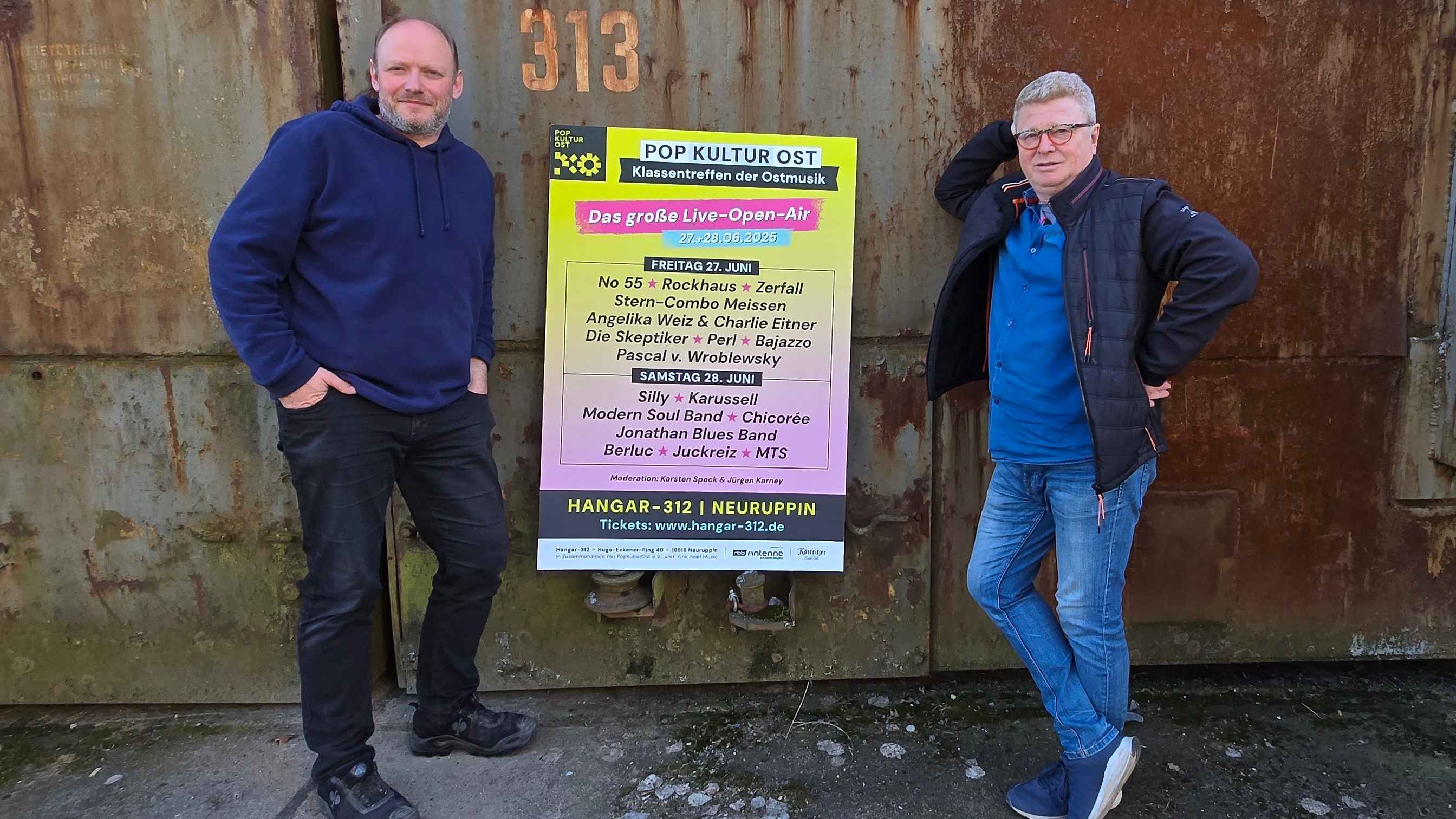 Planen bereits die zweite Ausgabe vom Klassentreffen der Ostmusik: die Veranstalter Christian Juhre (links) und Mario Geyermann.