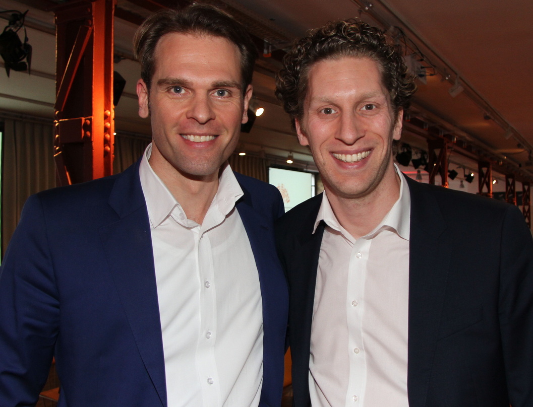 Bei der Kulturkonferenz des Bundesverbands Musikindustrie am 26. März in Berlin: Florian Drücke (BVMI, links) und Hendrik Gerstung (GVL)