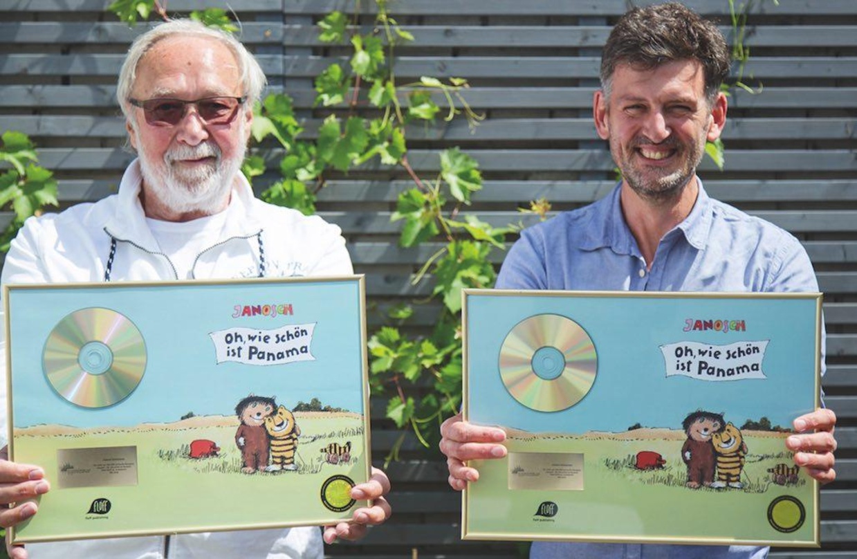 Freuen sich über den Erfolg des Hörspiels: Jürgen Kluckert (Sprecher) und Florian Fickel (Produzent und Inhaber floff publishing)