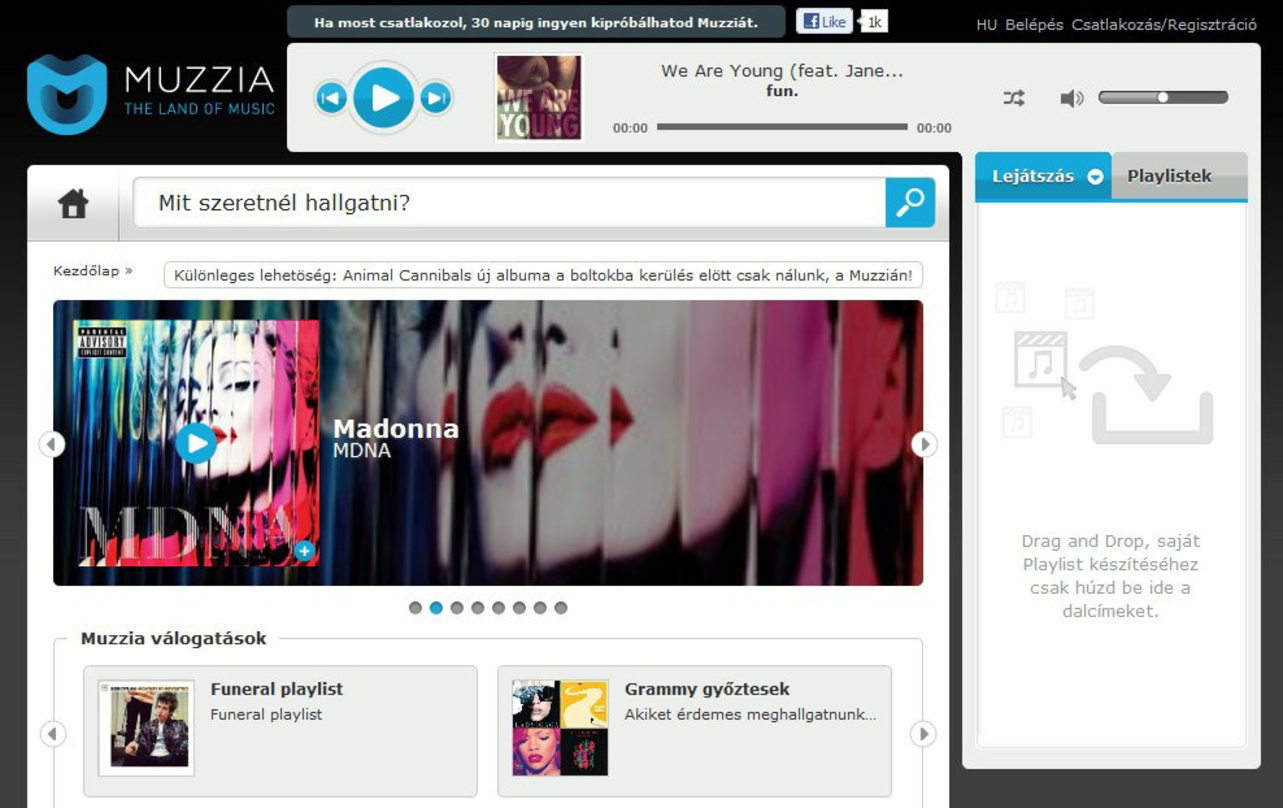 Im Netz mit Madonna: das Muzzia-Musikangebot auf der Juke-Plattform