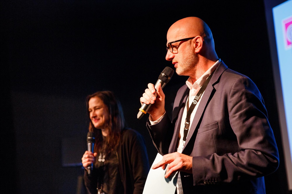 Brachten Most Wanted: Music im Haus Ungarn auf die Bühne: Jana Rahmlow und Olaf "Gemse" Kretschmar (beide Berlin Music Commission)