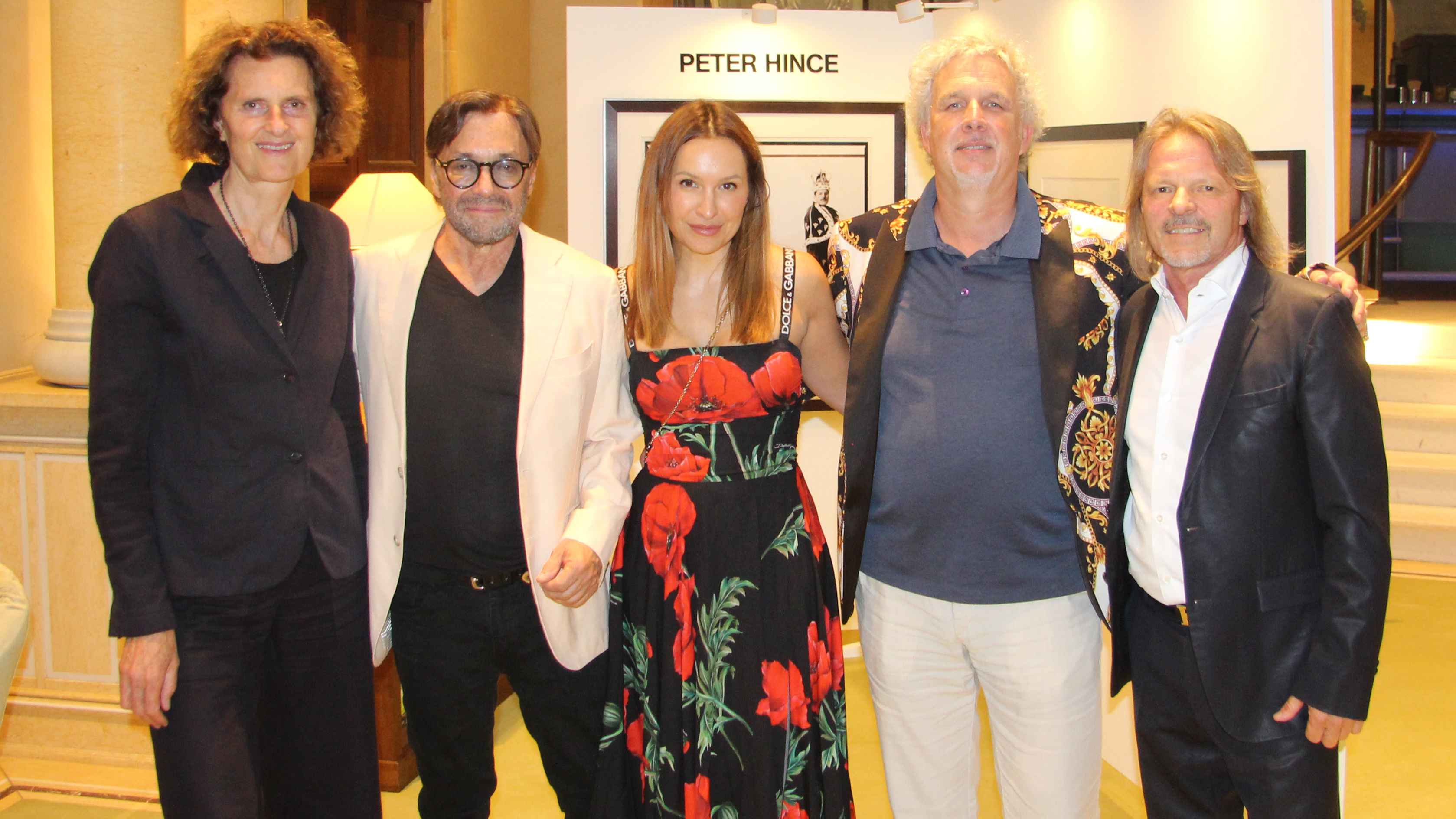 Eröffneten den Jazz Sommer (von links): Innegrit Volkhardt (Hotel Bayerischer Hof), Jazz-Gitarrist Al di Meola mit seiner Frau Stefanie, Kurator Oliver Hochkeppel und Galerist Stephen Hoff...