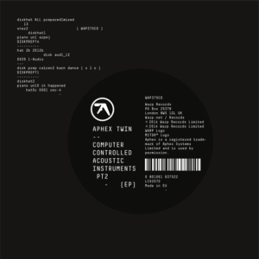 Aphex Twin – Computer Controlled Acoustic Instruments Pt2 EP