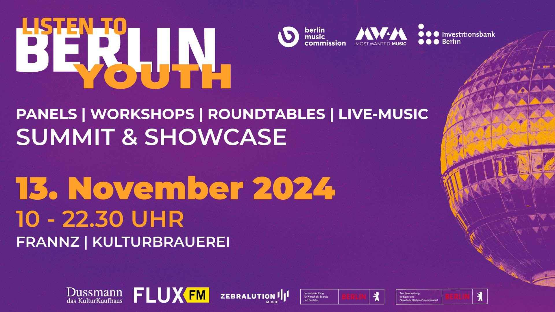 Widmet sich dem Nachwuchs: Listen To Berlin: Youth.